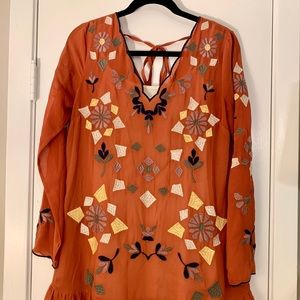 Chelsea & Violet burnt orange dress